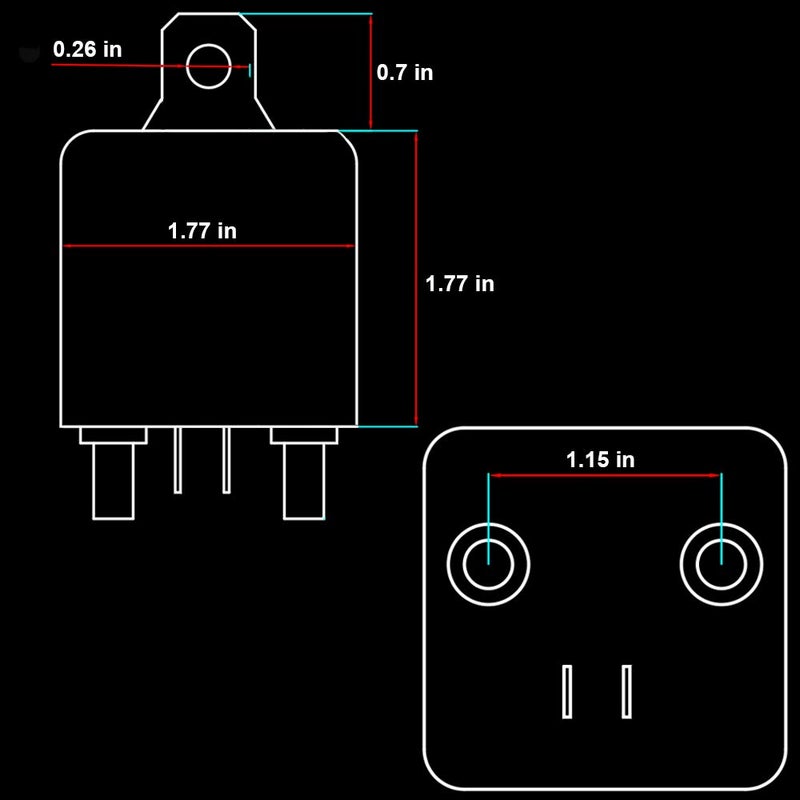 irhapsody Relay 120A, 12V Continuous Duty SPST 4-pin High Power Relay - Image 5